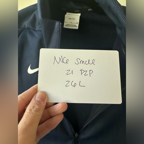 NIKE NWT men navy half zip sweatshirt . S and m - Picture 3 of 7